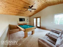 Pool Table Pet-Friendly BBQ Grill Fireplace